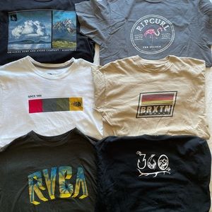Men’s Name brand tee shirt bundle size M